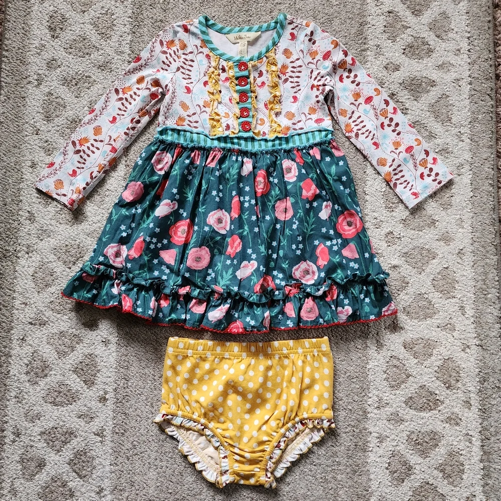Matilda Jane Long Ago Dress & Diaper Cover